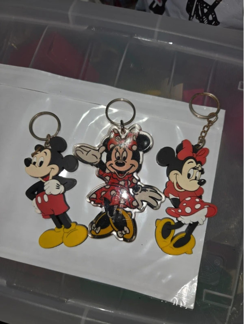 Mini and mickey keychain
